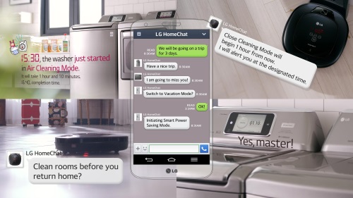 At Ces 2014 Latest Smart Appliances From Lg Chat With Users Via Mobile Messenger Lg Newsroom