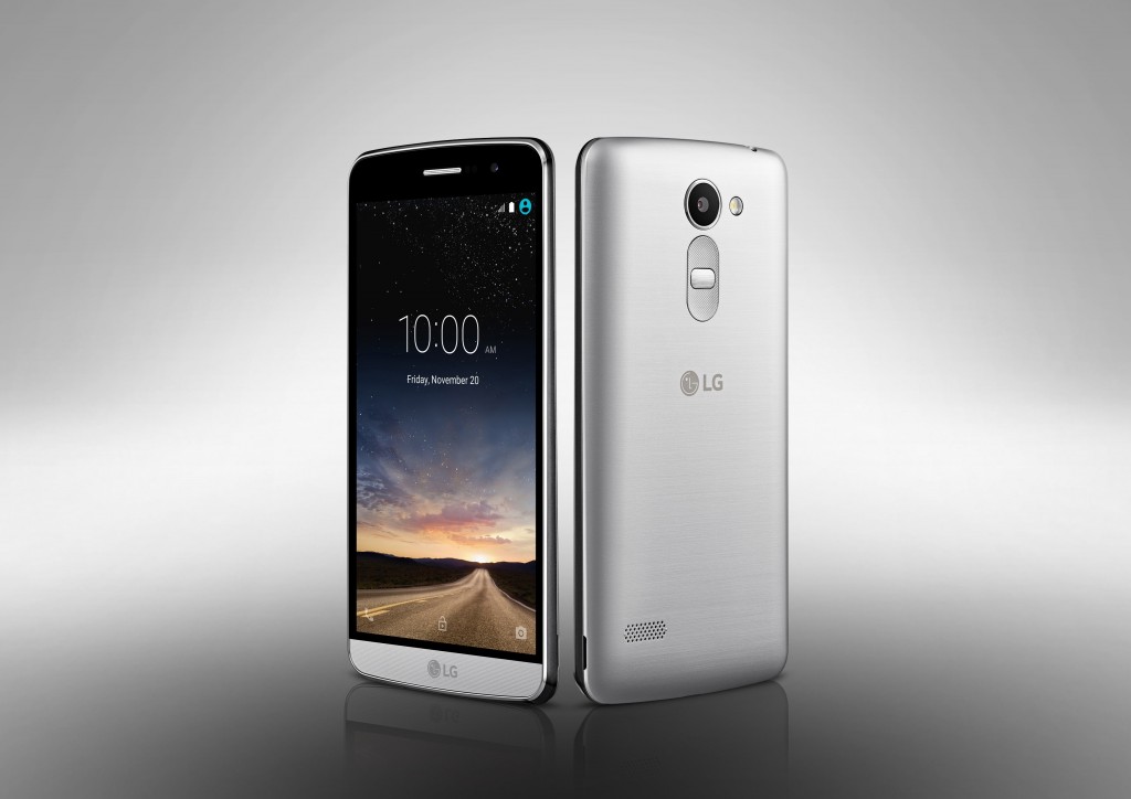The front and back view of the LG Ray in Silver