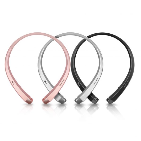 p view of the LG TONE Infinim™ in Rose Gold, Silver and Black
