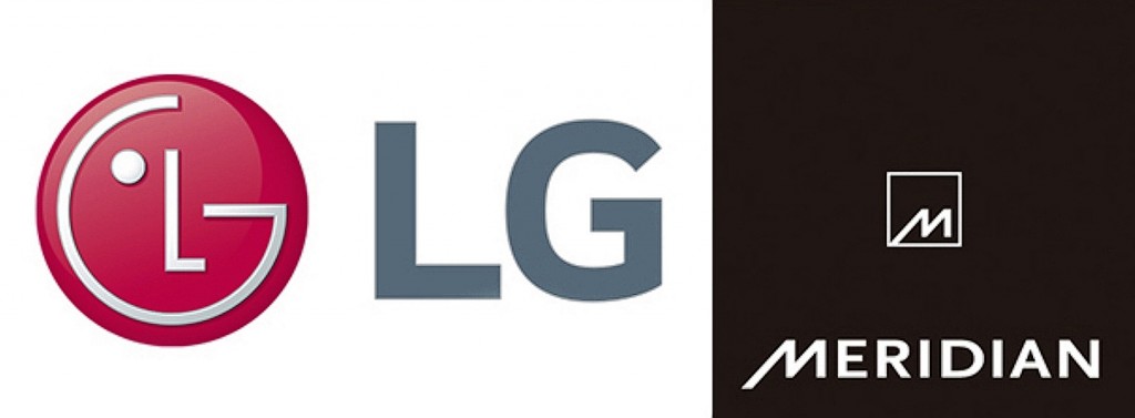 Logo of LG Electronics and Meridian Audio