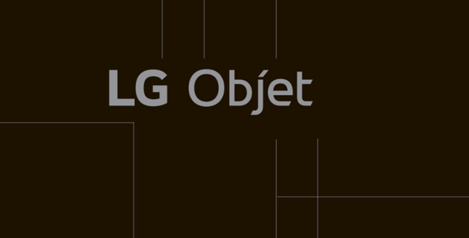 The brand logo of LG Objet