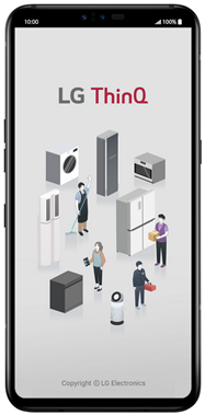 The LG ThinQ app running on a smartphone.