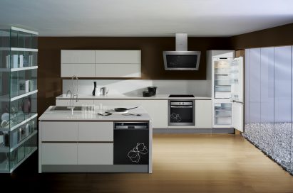 One example of a modern, eco-chic kitchen equipped with LG’s leading home appliances.