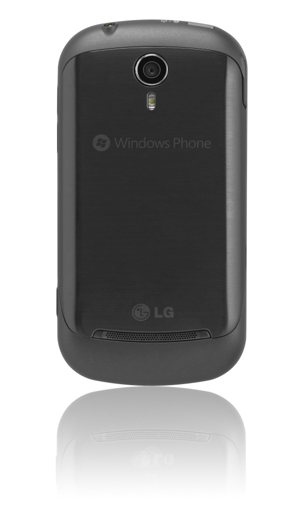 Rear view of the LG Optimus 7Q