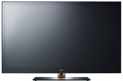 A front view of LG’s 72-inch FULL LED-backlight LCD 3D TV model LZ9700