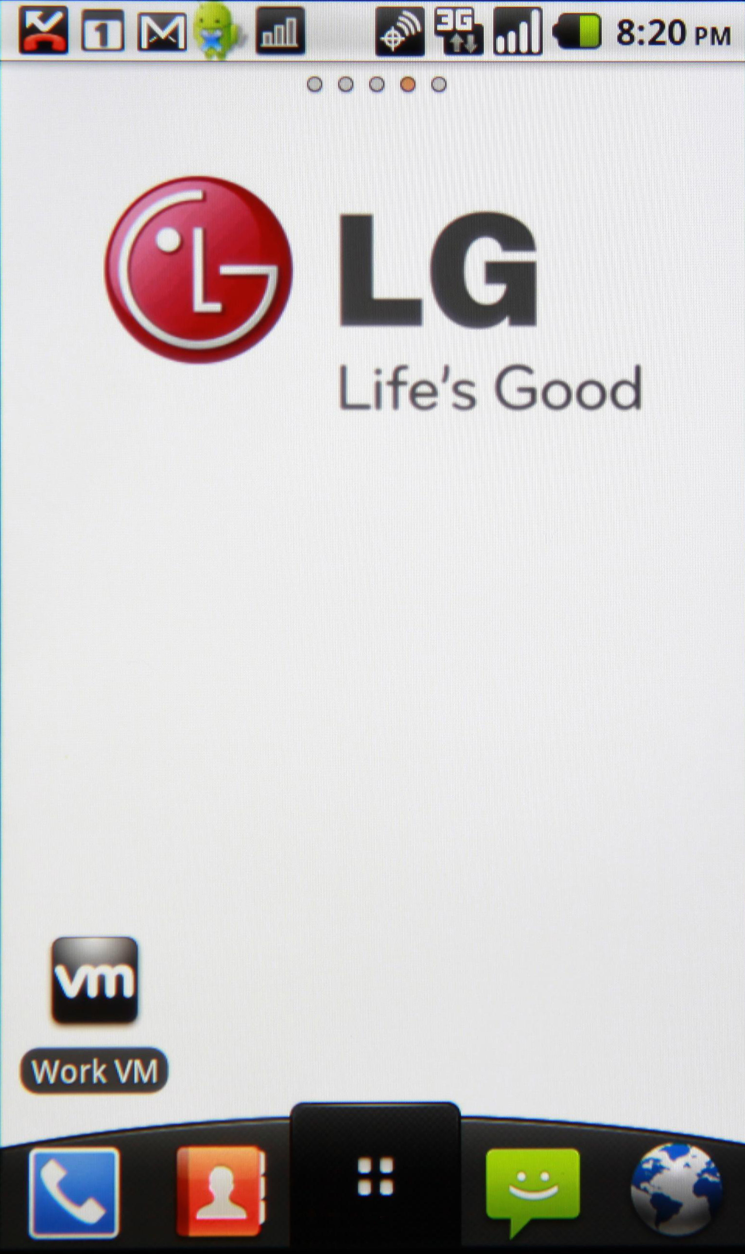 The VMware application icon on an LG smartphone’s home screen.