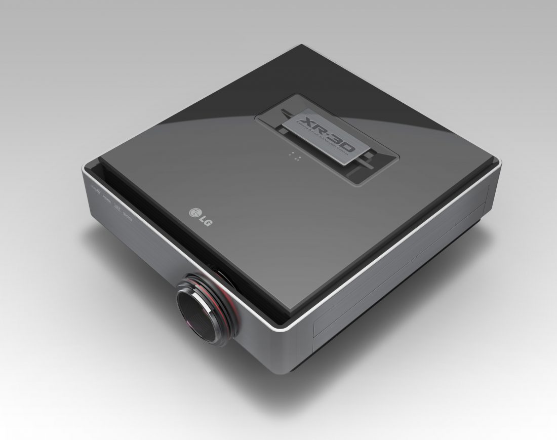 World’s first Full HD Dual Engine Single Lens 3D Projector model CF3D_Top View