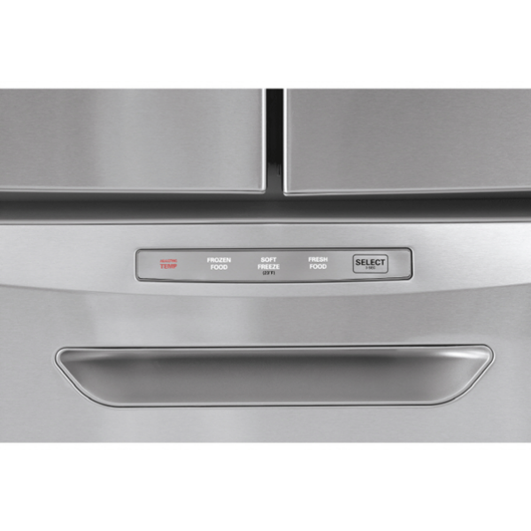 Close-up view of the new LG Four-Door French-Door refrigerator’s Converta™ Drawer