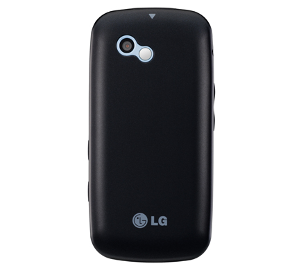 Rear view of the blue LG Neon 2