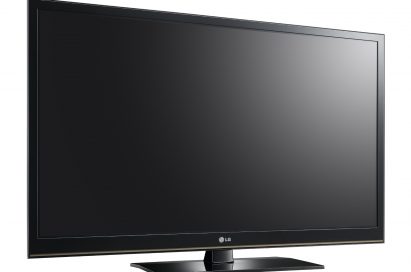 A left-side view of the LG plasma HDTV model PT350