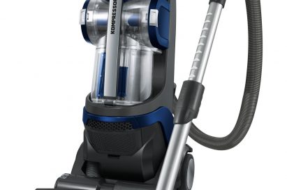 Front view of the LG KOMPRESSOR® vacuum cleaner