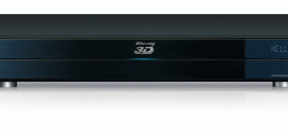 A front view of LG’s flagship Full HD 1080p 3D-enabled Network Blu-ray Player model BD690