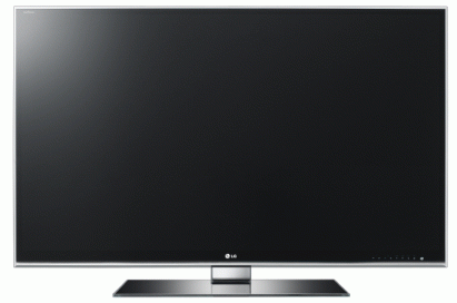 A front view of LG Full HD 3D-enabled HDTV INFINIA LW9500