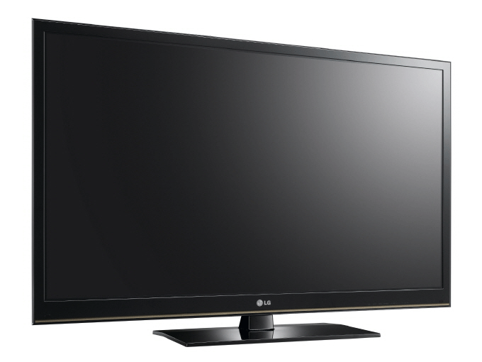 A left-side view of the LG plasma HDTV model PT350