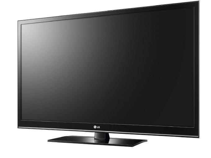 A right-side view of the LG plasma HDTV model PW350