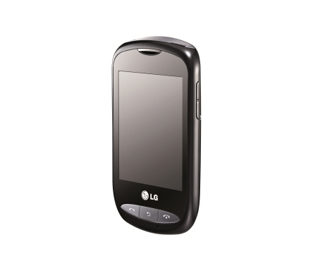 Front view of the LG Wink Style in titan silver