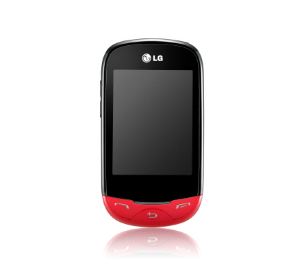 Front view of the Red LG T500