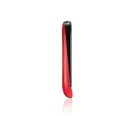 Left-side view of the Red LG T500