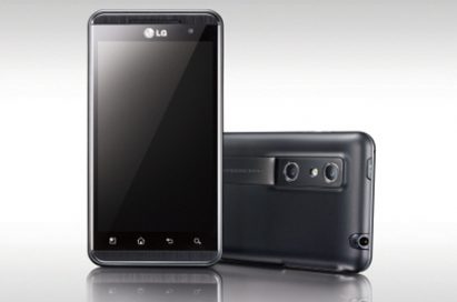 Front and rear view of the LG Optimus 3D