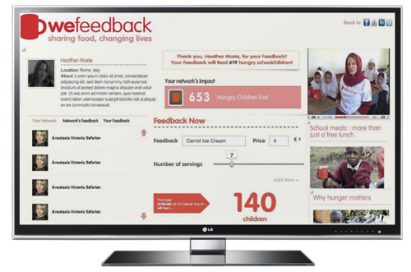 A screenshot of the main page of WeFeedback (www.wefeedback.org)