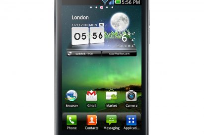 Front view of LG Optimus 2X