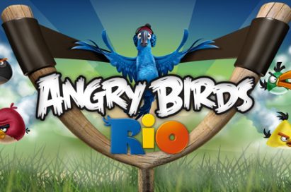 A wallpaper image of Angry Birds Rio