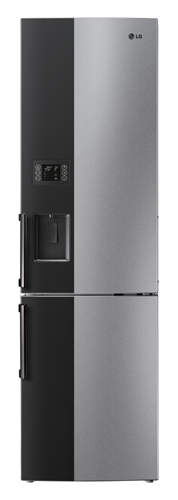 Front view of the LG Large-Capacity Bottom-Freezer refrigerator