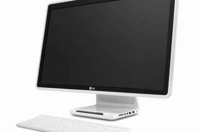 The LG all-in-one PC model V3002 facing to the left