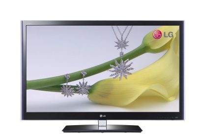 Front view of the LG CINEMA 3D TV
