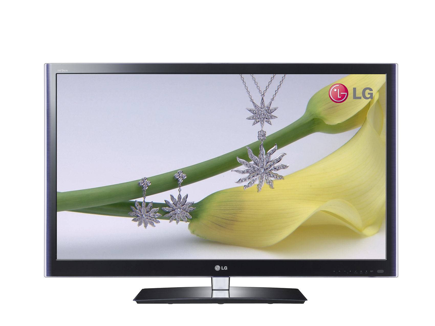 Front view of the LG CINEMA 3D TV