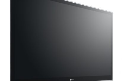 Front view of LG PLASMA TV PZ950 facing 15 degrees to the right