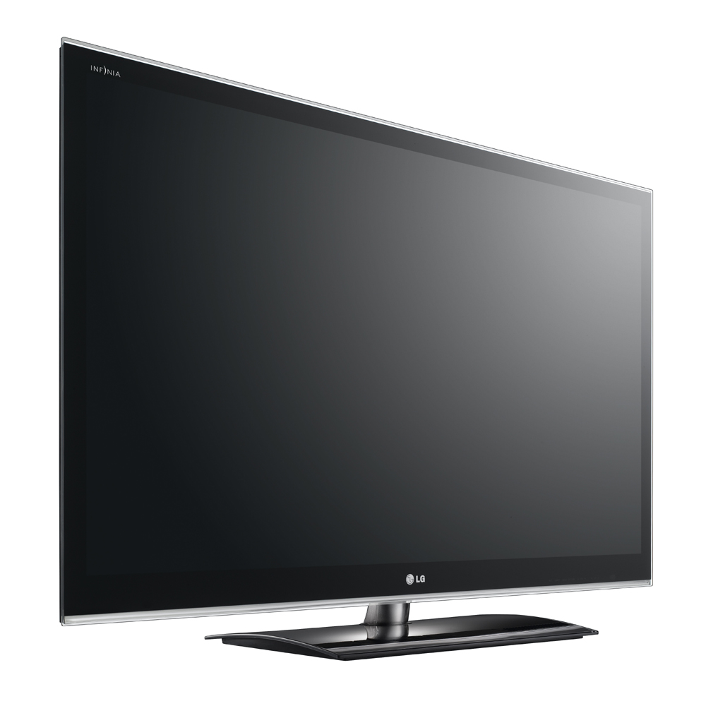 Front view of LG PLASMA TV PZ950 facing 15 degrees to the right