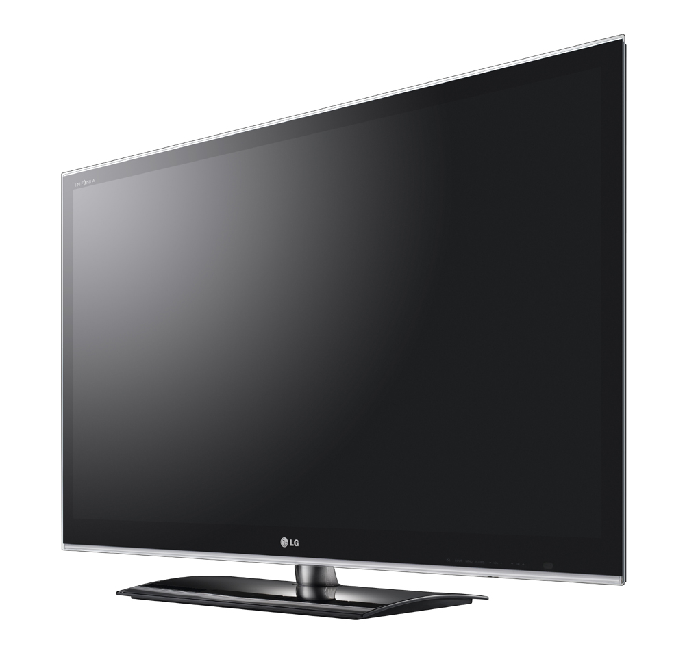 Front view of LG PLASMA TV PZ950 facing 15 degrees to the left