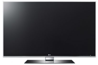 Front view of LG's LW980S LCD TV