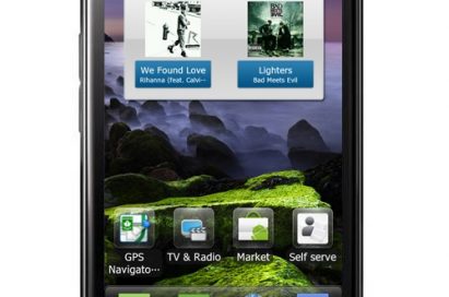 Front view of LG Optimus LTE