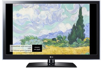 LG Smart TV art museum app MUSEUM displays the artwork of Van Gogh