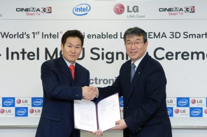 LG AND INTEL SIGN STRATEGIC ALLIANCE FOR INTEL WIRELESS DISPLAY (WiDi) TECHNOLOGY