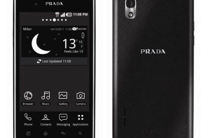 Front and rear views of PRADA phone by LG 3.0