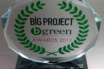 The Best Product Supplier of the Year award presented at the 2011 Big Project and Green Awards