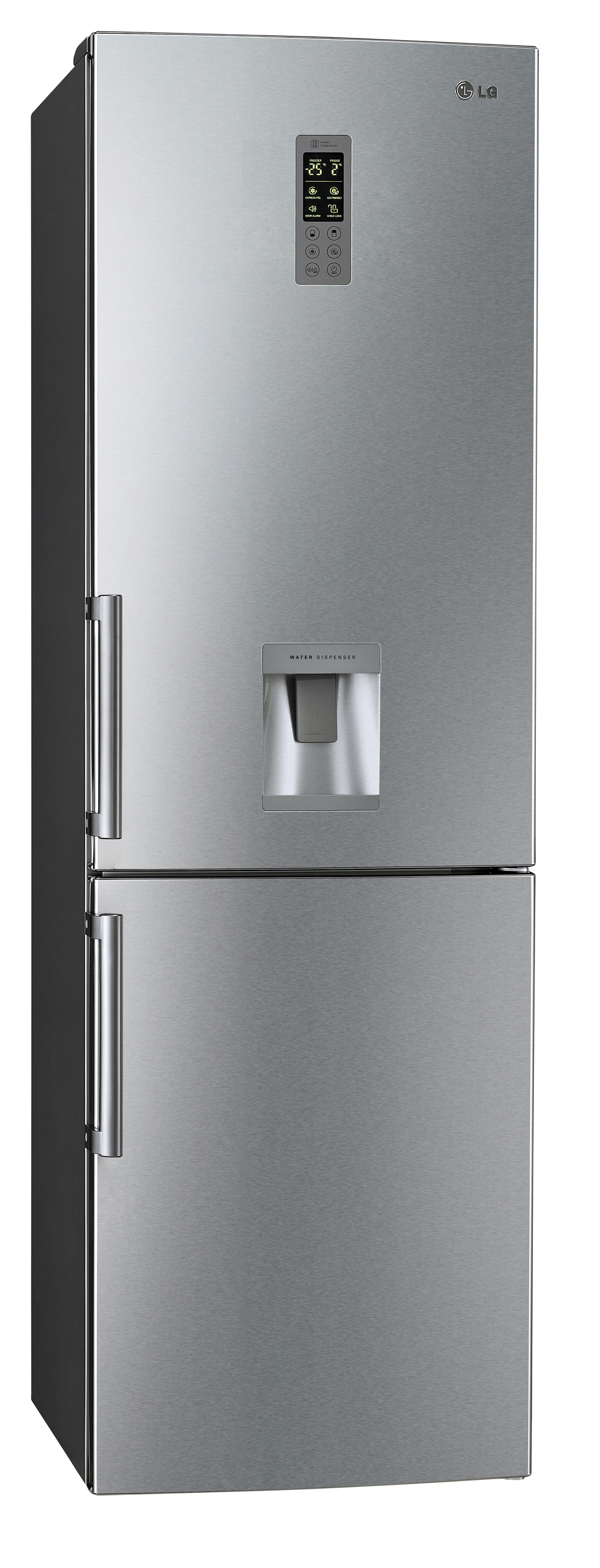 A front view of LG's Botton Freezer Refrigerator