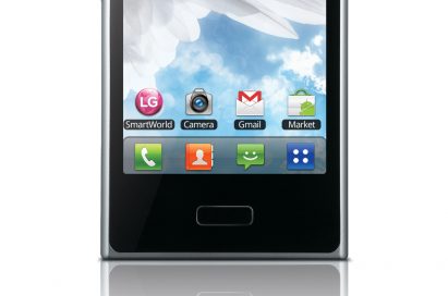 Close view of LG's New Optimus L3 smartphone