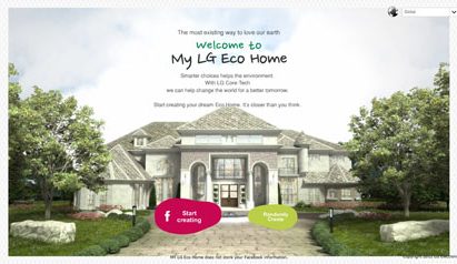 Main page of LG’s Facebook campaign ‘My Eco Home’