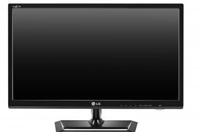 Front view of LG’s premium personal TV model DM2752