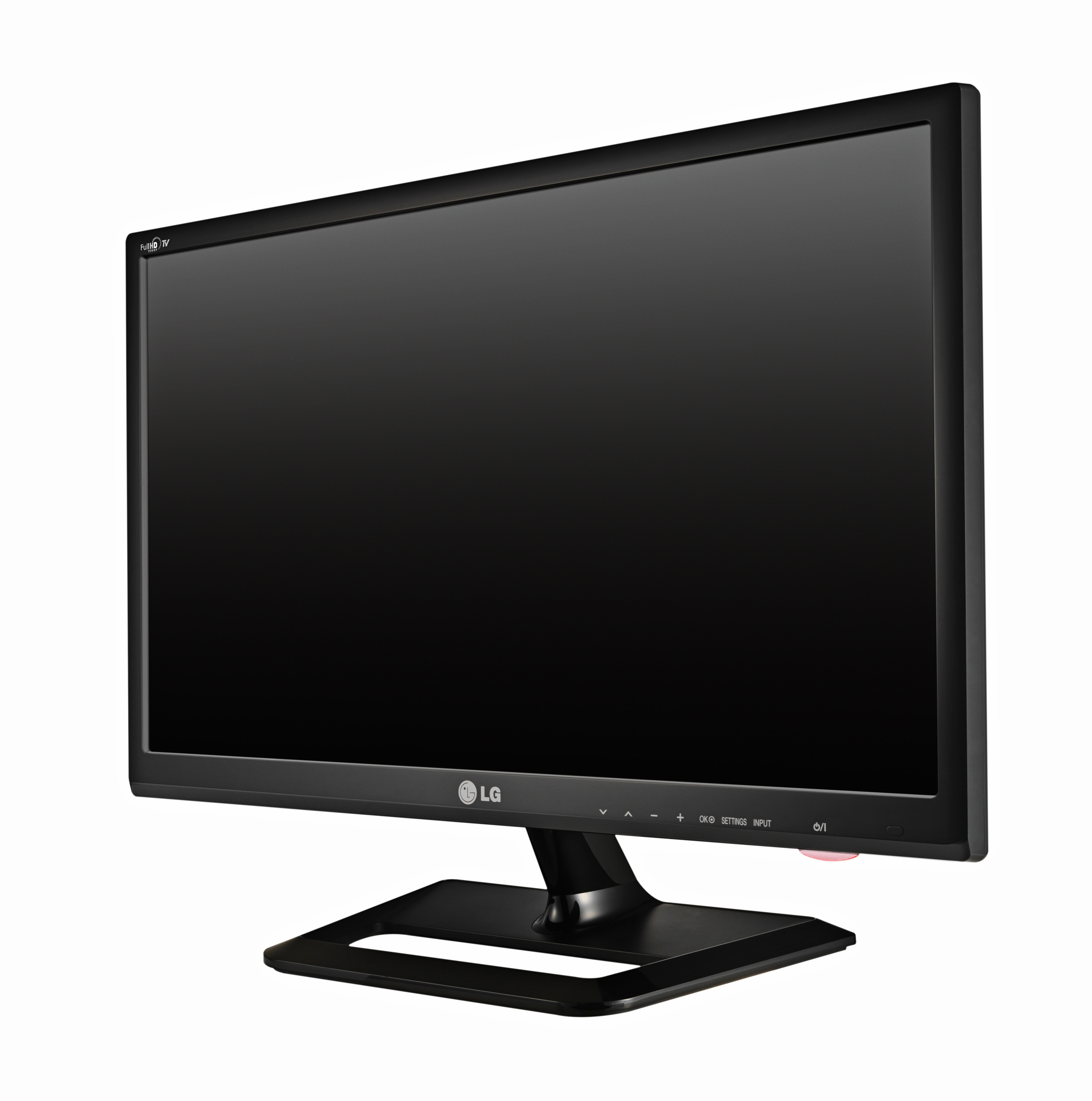 A right-side view of LG’s premium personal TV model DM2752