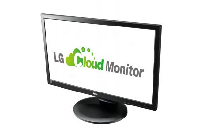 A right-side view of LG cloud monitor P Series model N2311AZ