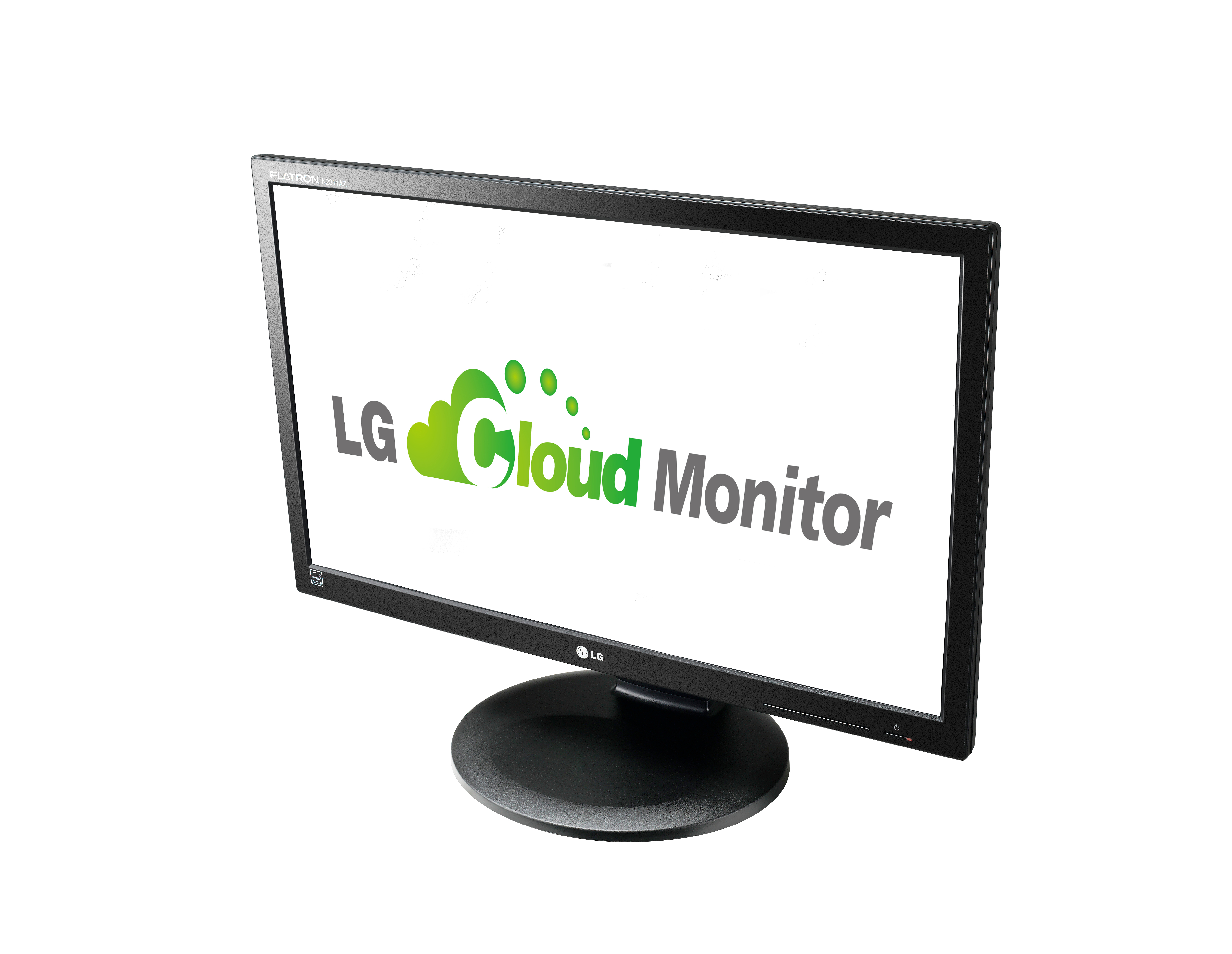 A right-side view of LG cloud monitor P Series model N2311AZ