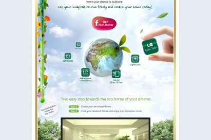 Main page of LG’s Facebook campaign ‘My Eco Home’