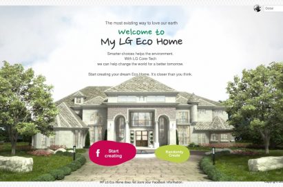 Main page of LG’s Facebook campaign ‘My Eco Home’