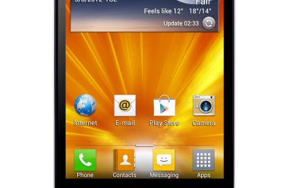 Front view of LG Optimus 4X HD