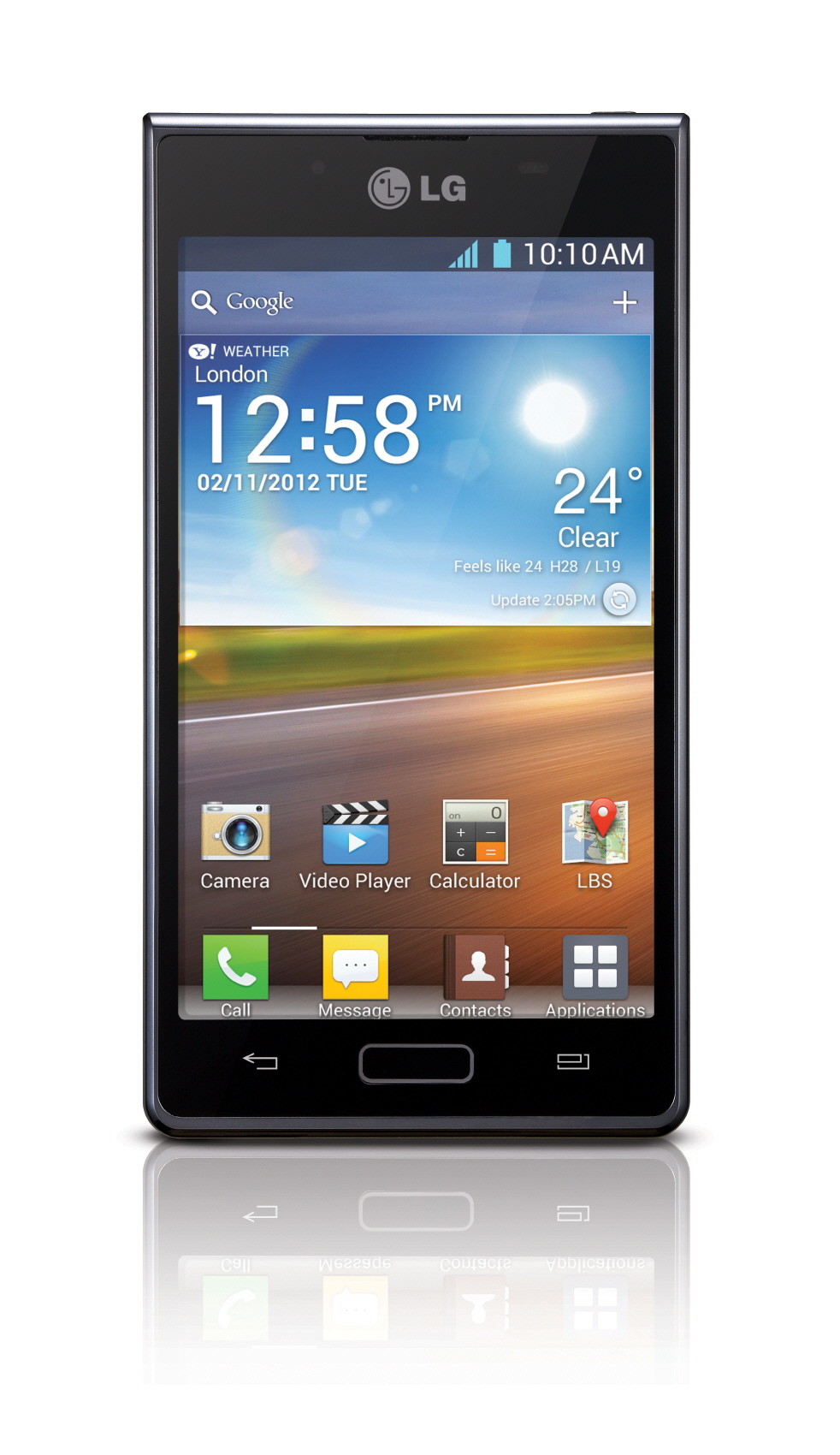 Front view of LG Optimus L7